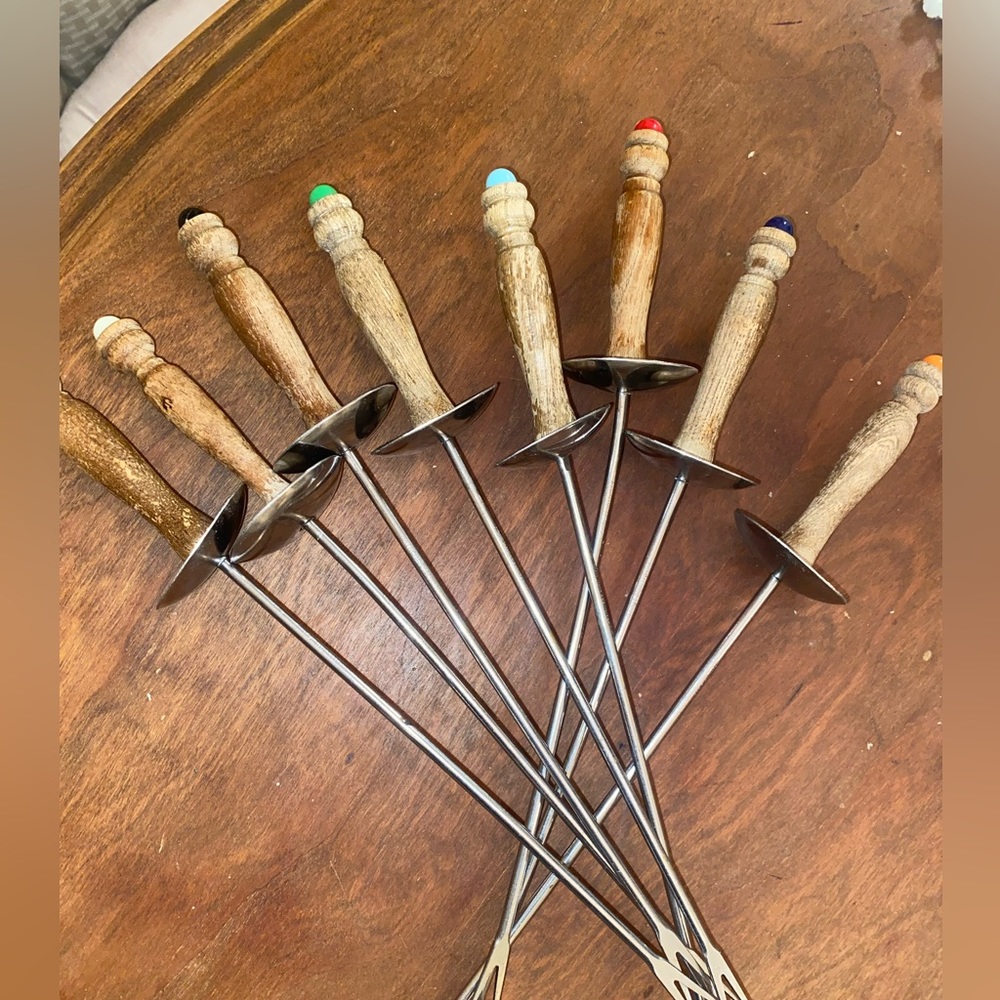 Vintage fondue sticks